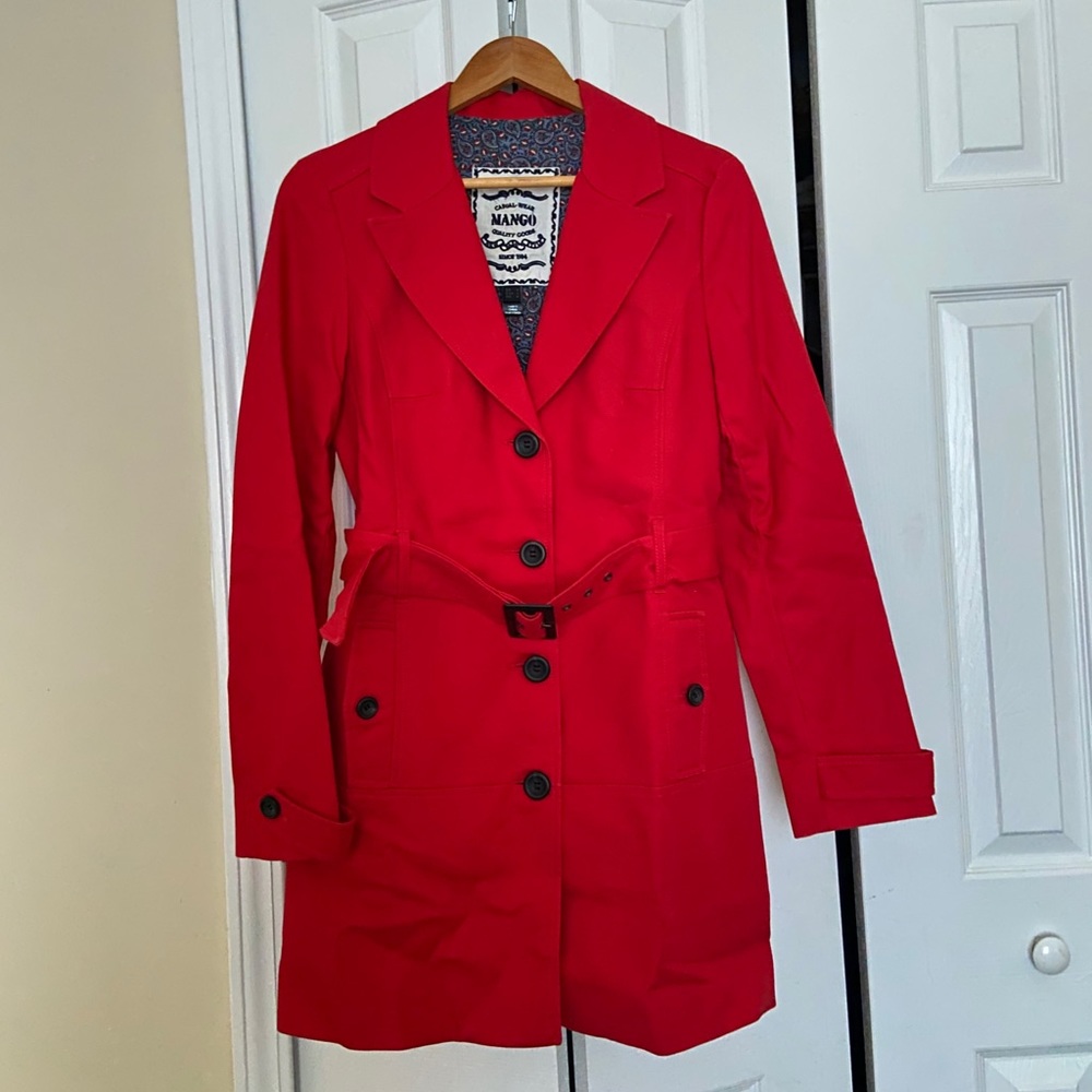 Mango Red Trend Coats